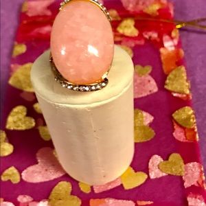 Antique gold classic crystal ring